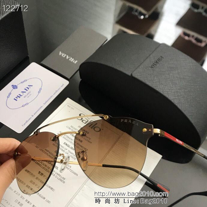 PRADA普拉達 高品質 PS55TS 太陽眼鏡 高檔潮流 時尚百搭 男士百搭瘦臉太陽鏡  lly1192